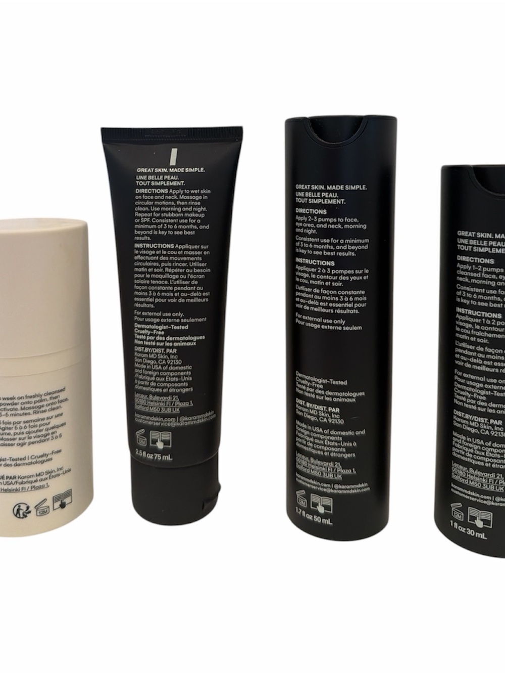 KaramMD Trifecta + Polish 4-Piece Skincare Set | Approx. 75% Full | Retail $415 - Picture 2 of 2